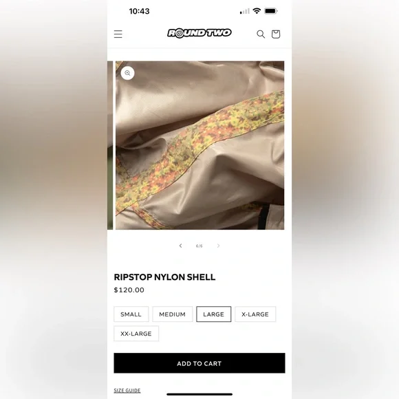 Round Two Ripstop Nylon Shell - Picture 6 of 7